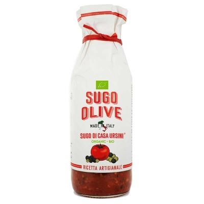 Sugo di casa rosso olive gr500 biologico