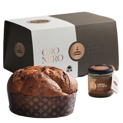 Panettone “Oro Nero” goccie di ciocc/caffè kg1