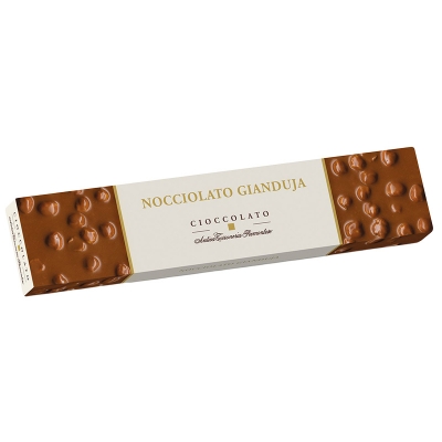 Stecca nocciolato gianduja con nocciole Piemonte IGP