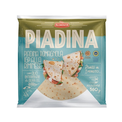 Piadina romagnola IGP (gr120x3) con olio EVO