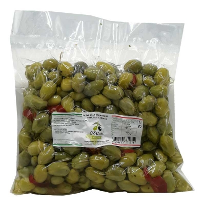 Olive calabresi schiacciate condite