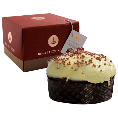 Panettone alle castagne glassate e al gianduia