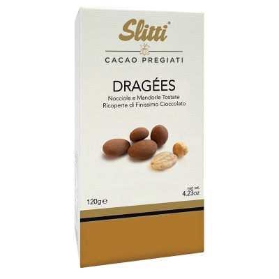 Dragees nocciole e mandorle ricoperte gr120