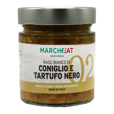 Ragù bianco di coniglio e tartufo nero 200gr