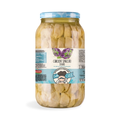 Carciofi spaccati rinfusa olio