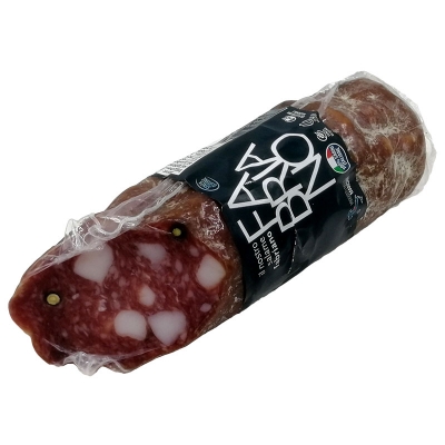 Salame classico tipo Fabriano con lardelli metà gr350