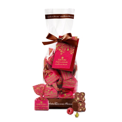 Tartufi dolci Lamponi e Pistacchio