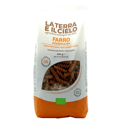 Fusilli al farro integrali 500gr Bio