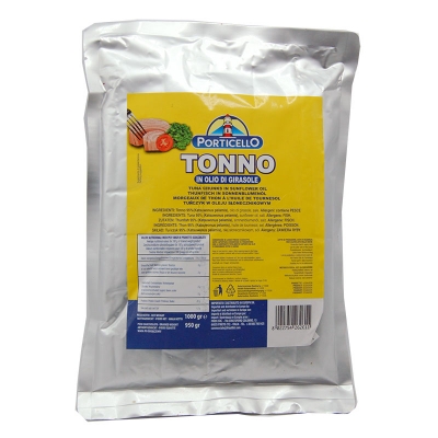 Tonno in olio di girasole in busta