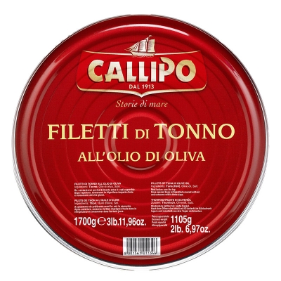 Tamburello Callipo filetti tonno in olio d'oliva