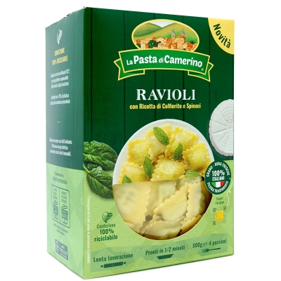 Ravioli con Ricotta di Colfiorito e Spinaci 500g