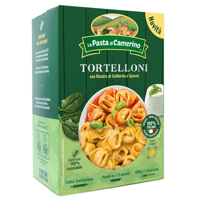 Tortelloni con Ricotta di Colfiorito e spinaci 500g