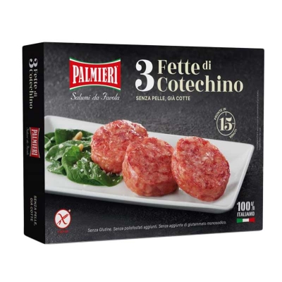 3 fette di cotechino cotto a vapore 