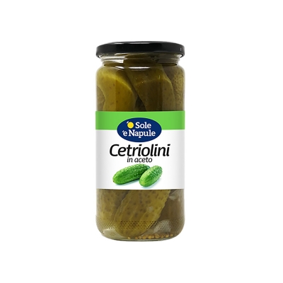 Cetriolini in aceto 500gr