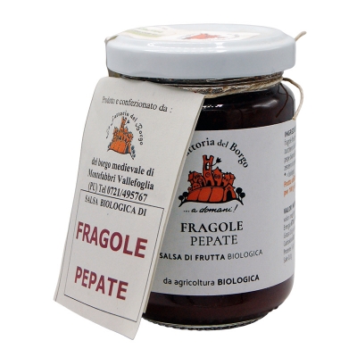 Salsa per formaggi fragole pepate gr150 Bio