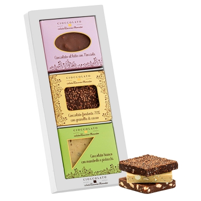 Confezione Mini Quadrotte 3 gusti 40gr