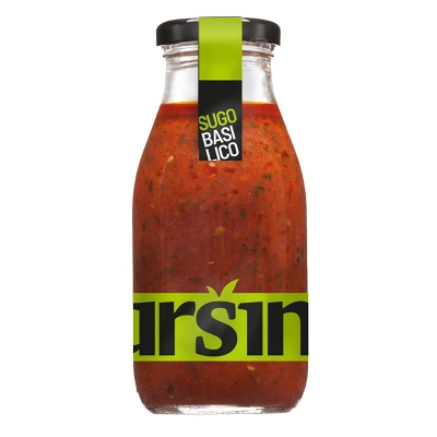 Sugo in bottiglia al basilico