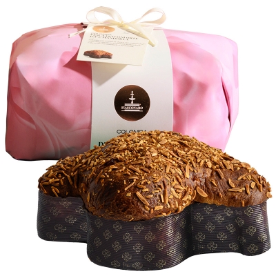 Colomba con Canditi di “Pesca di Leonforte IGP” e Mandorle