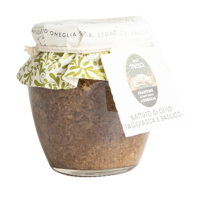 Bruschetta di olive taggiasche e basilico 180g