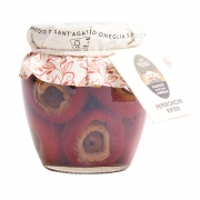 Peperoncini farciti acciughe e olive 180gr