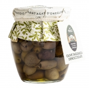Olive taggiasche snocciolate in olio extravergine 180gr