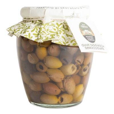 Olive taggiasche snocciolate in olio extravergine