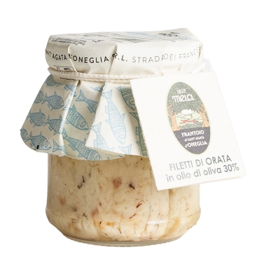 Filetti di orata in olio di oliva
