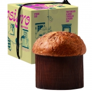 Panettone Alto cioccolato bianca al passion fruit e canditi di mango 750gr