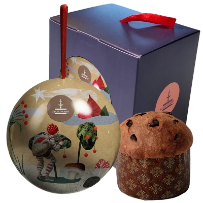 Sfera con mini panettone da 100gr