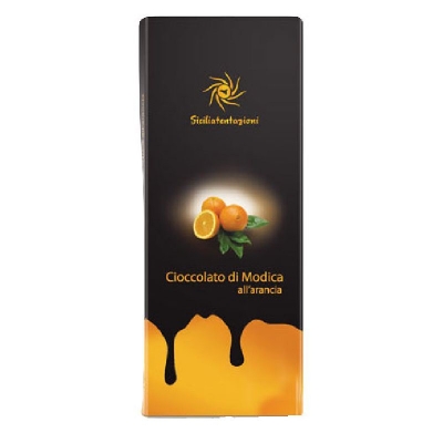 Cioccolato di modica all'arancio gr100