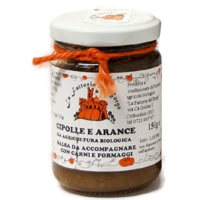 Salsa per formaggi cipolle e arance gr150 Bio
