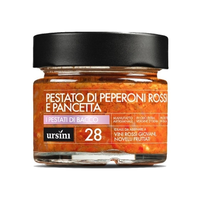 Pestato di bacco peperoni rossi e pancetta 145gr