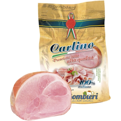 Prosciutto cotto alta qualità nazionale "Carlino" kg9,5