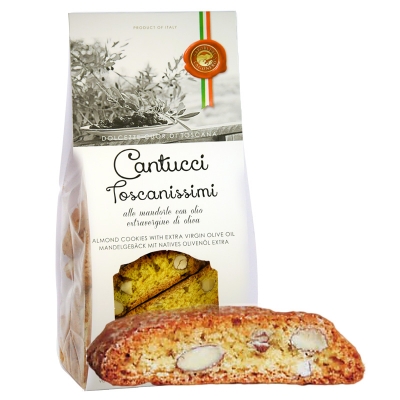 Cantucci toscanissimo con mandorle e olio extravergine 200gr