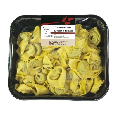 Tortelloni a mano ricotta spinaci ho.re.ca kg1