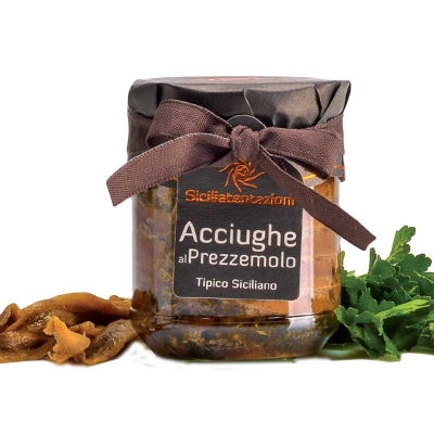Filetti acciughe e prezzemolo
