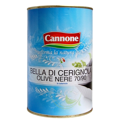 Olive nere giganti Cerignola 7/9 salamoia ml4250
