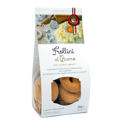 Frollini senza zucchero biscottini al burro light 200gr